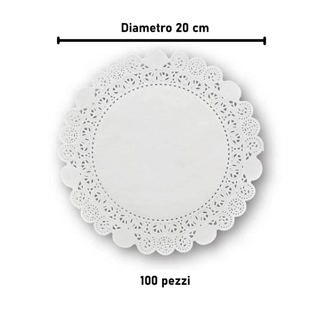 100 Centrini Di Carta Pizzo Ovali Bianchi - 6.5x9 Pollici, Per Torte E Tavola - Foto 10