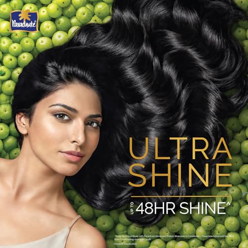 Image of Parachute Advansed Protein Shampoo with Coconut Milk & Amla | Up to 48 hr Shine | Ultra Shine | Protein Lock Technology | Paraben free | For Men & Women | 1.2L