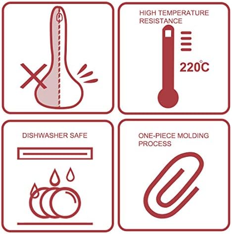 sourcing map Silicone Soup Ladle Spoon 12.4 Inch Length Heat Resistant to 450°F One Piece Stainless Steel Handle Design Restaurant Kitchen Cooking Utensil for Serving Soup Green