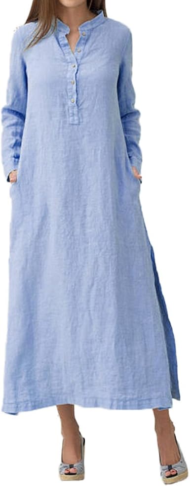 Shirt Dress Button-Down Blouse Dress 