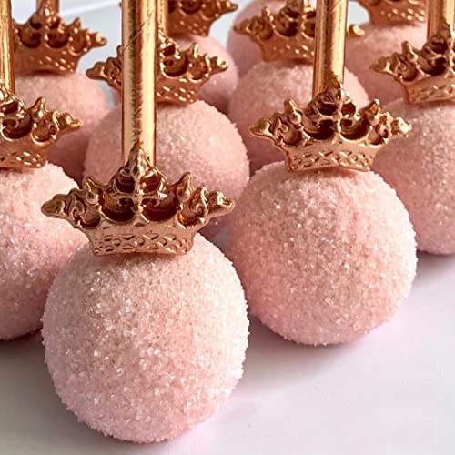 Pitillos de papel dorado rosa foil biodegradables x100 miniatura 3