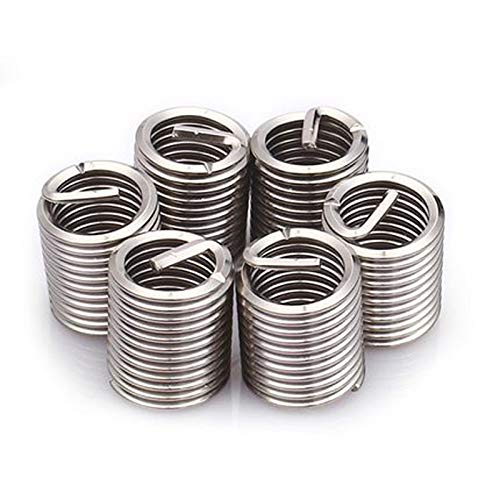 M1.6 M2 M2.5x1D/1.5D/2D/3D Stainless Steel Wire Thread Inserts - (Dimensions: M2x0.4x3D(5pcs))