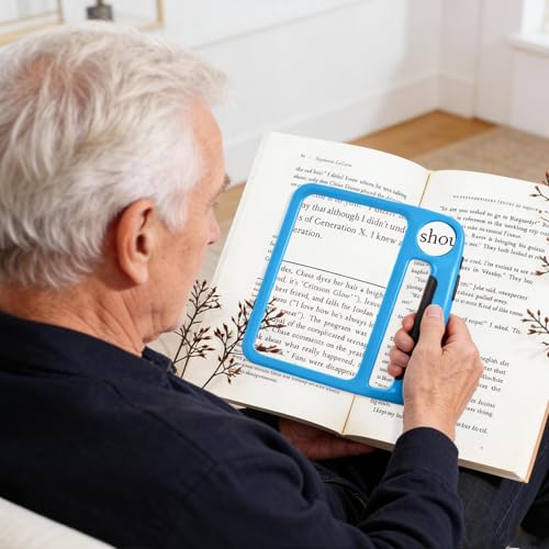 Lámpara de lectura LED recargable con lupas de aumento para libros 2