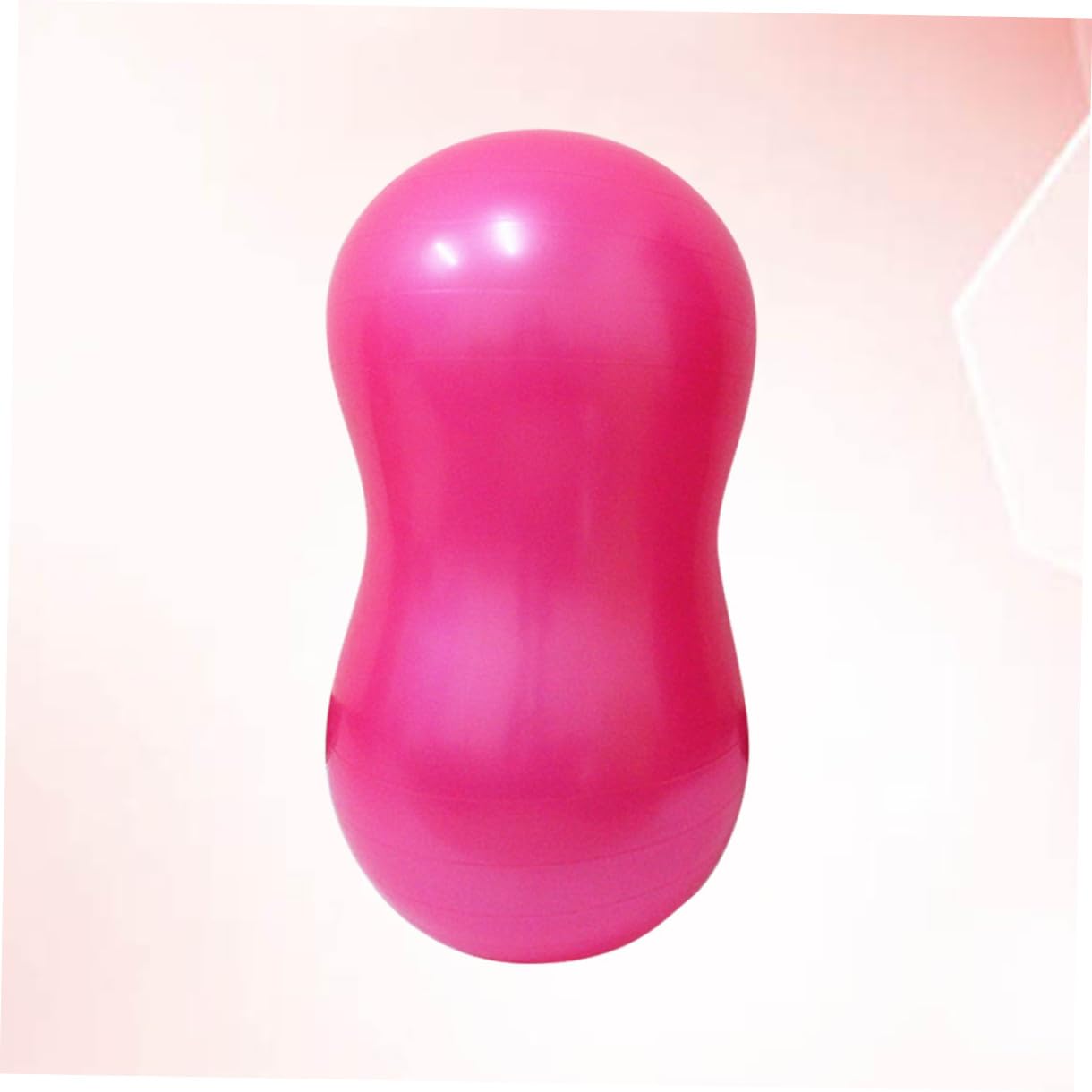 Yardwe Pilates Yogaball Verdickt aus PVC Platzfester Gymnastikball in Erdnussform zur Verbesserung der Gleichgewichtsstabilität und Flexiblen Heimtrainings