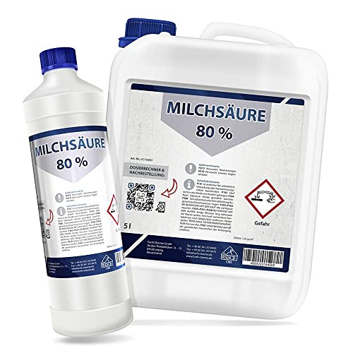 Milchsäure 80% inkl. Dosierrechner | 1 L