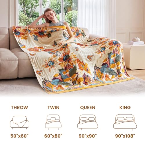 35% Off MSGKV Boho Cotton Throw Blanket for Couch - Image 7