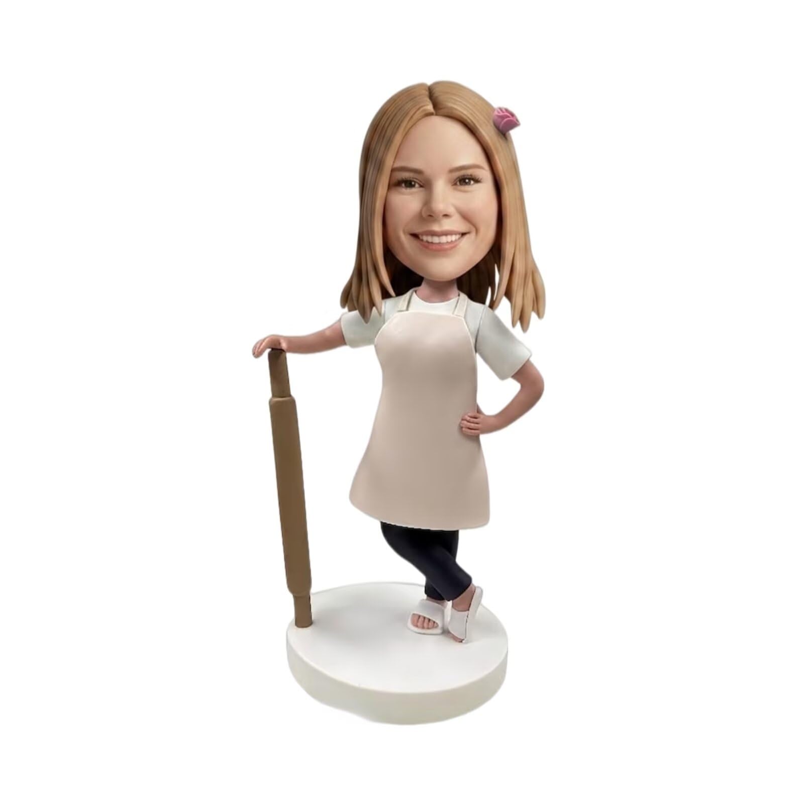 Figura de chef personalizada con foto 3D, regalo para amantes de la repostería, madres, abuelas, decoración de cocina, ocasiones especiales