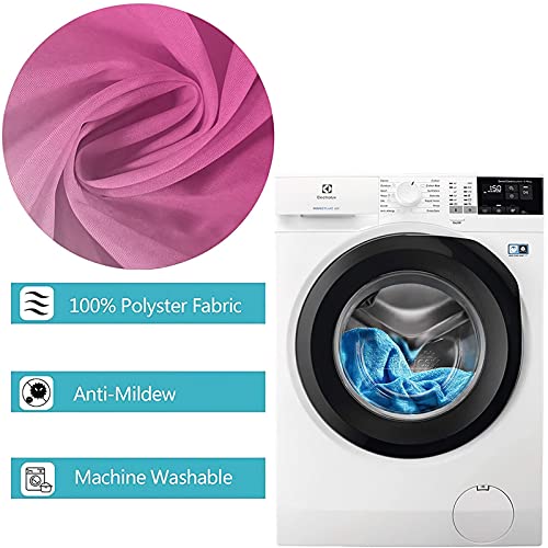 Rideau de douche de qualité supérieure rose 180x180 en polyester durable - 6
