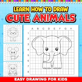 Paperback Learn How To Draw: Easy Drawing For Kids Cute Animals Book