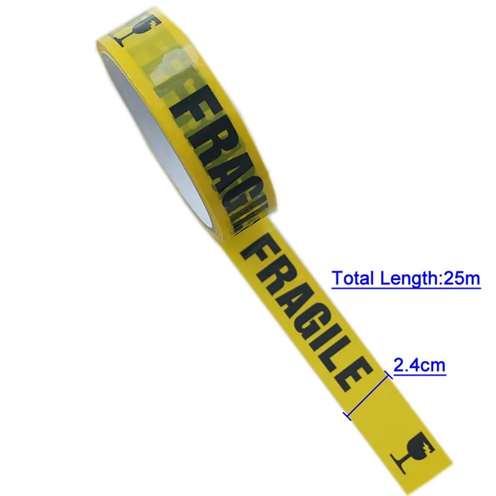5 rollos de cintas advertencia amarillas 24,0 mm x 25 m, pegatinas bricolaje, precaución, peligro, barrera seguridad, recordatorio for tiendas, almacenes y fábricas Para Señalización Seguridad