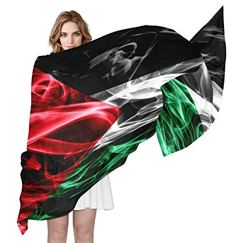 Oyihfvs Country Nation flag Woman Long Silk Scarf Soft Head Wrap Silk Shawl stole3
