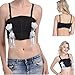 Produktbild Formemory Frauen Stillen Hands-Free BH, Schwangerschafts Still BHS Mutterschaft Schlaf Bustier Ohne Bügel Bustier Milchpumpe BH,Schwarz(L)