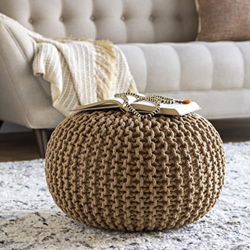 Artistic Weavers McIntosh Cotton Knitted Round Pouf 14