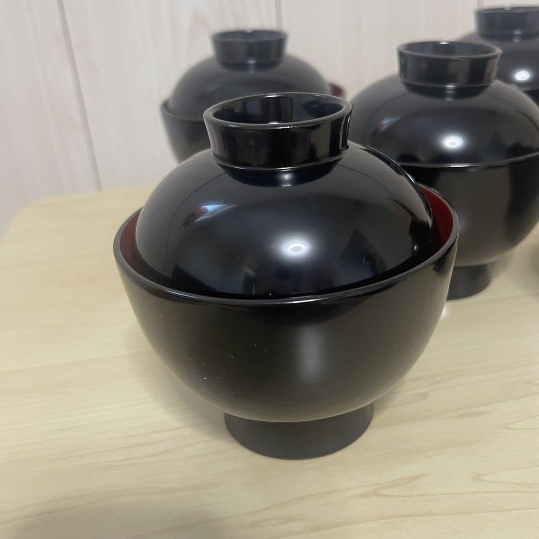 Amazon.co.jp: 秋田 伝統工芸 川連漆器 椀5客 日本製 漆 : ホーム