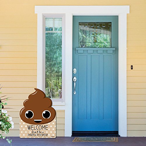 Party 'Til You're Pooped - Party Decorations - Poop Emoji Party Welcome Yard Sign #TOP3