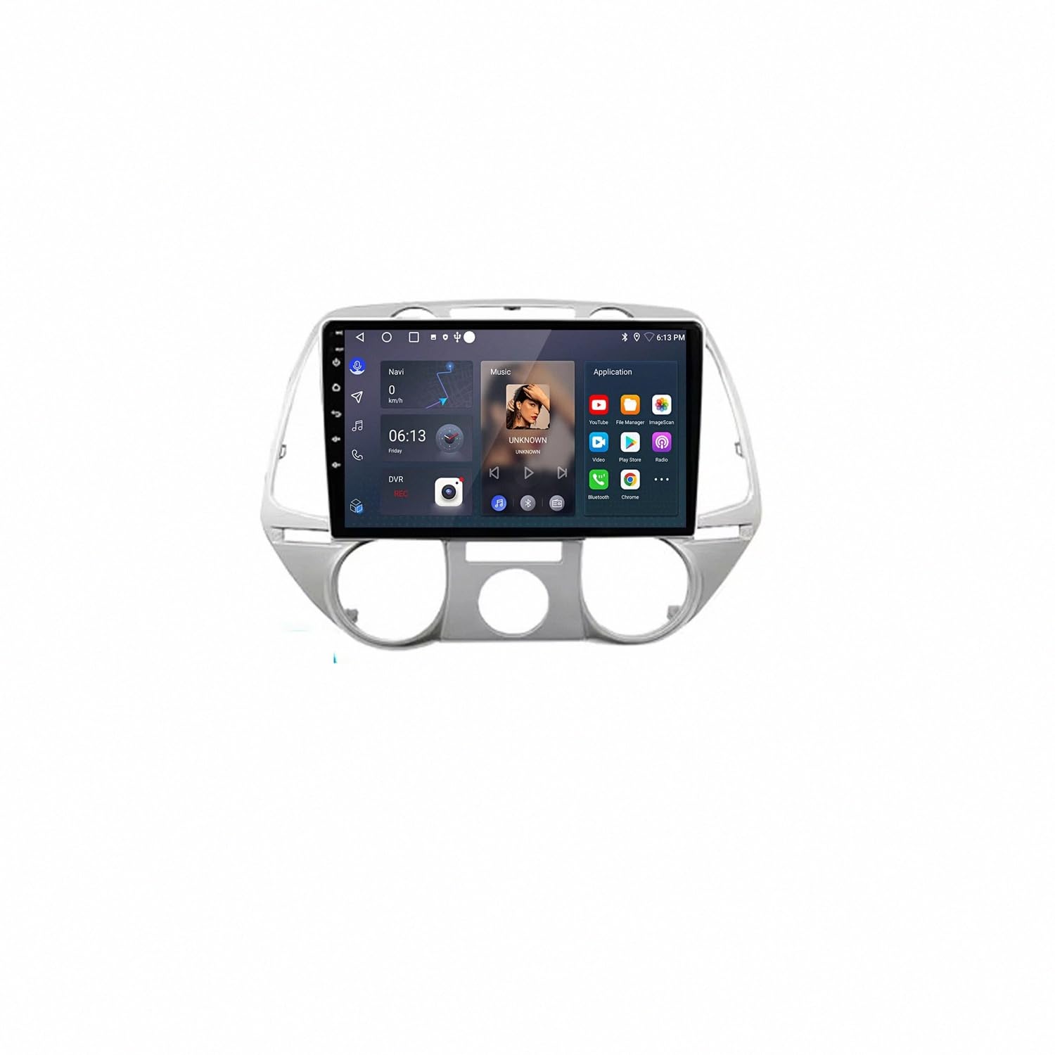 Autoradio GPS Hyundai I20 2008-2011 Pantalla Táctil Android Auto Bluetooth 32GB 8
