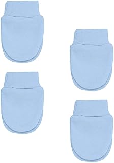 MANSURI Baby,Clothing,Baby Boys 0-24m,Accessories,Gloves & Mittens 2 or 4 Pairs Premature Baby Anti Scratch Mittens with Wrist Cuffs Blue Pink or White