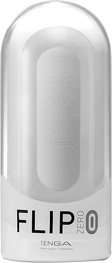 TENGA FLIP 0 (Zero) Men Masturbation Device, Reusable Pleasure Toy Cup Massager and Personal Masturbation Toy, TFZ-001 White