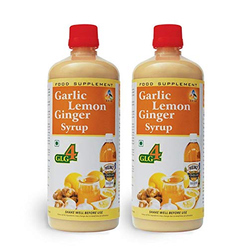 SKSB GLG4 Garlic, Lemon, Ginger, Apple Cider Vinegar Syrup (without Honey) 525 ml each x 2 (B07H1GRDB1) Amazon Price History, Amazon Price Tracker
