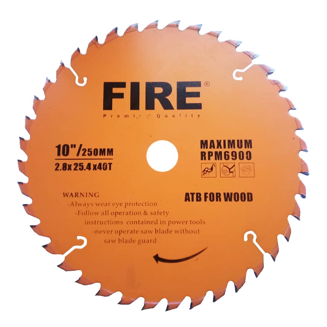 B.K.Jagan & Co Fire Circular Saw Blade TCT ATB For Wood (10" X 40T) (B0C36NBKJN) Amazon Price History, Amazon Price Tracker