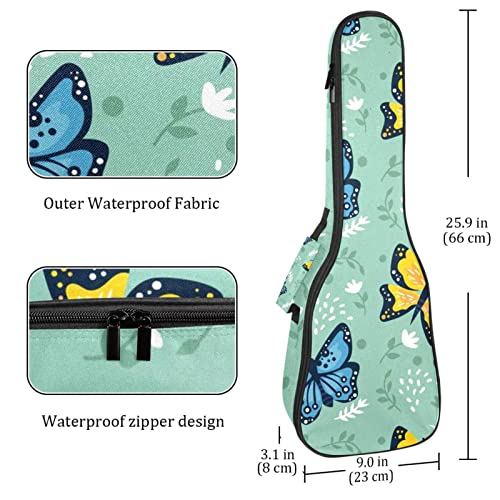 Housse pour ukulélé avec fond vert et éponge de 10 mm d’épaisseur – Rembourrage en mousse de 53,3 cm – Avec sangles… - Les Beatles, Paul McCartney, John Lennon, RIngo Starr, George Harrison Housse pour ukulélé avec fond vert et éponge de 10 mm d'épaisseur - Rembourrage en mousse de 53,3 cm - Avec sangles… – Image 5