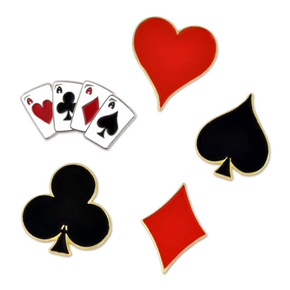 Playing Card Suit Enamel Lapel Pin-image-26