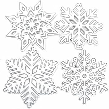 Christmas Snowflake Metal Die Cuts for Card Making Metal Cutting Dies for Scrapbooking Paper Crafting DIY Embossing Style B