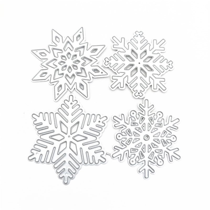 Besokuse Christmas Snowflake Metal Die Cuts for Card Making Metal Cutting Dies for Scrapbooking Paper Crafting DIY Embossing (Style B)