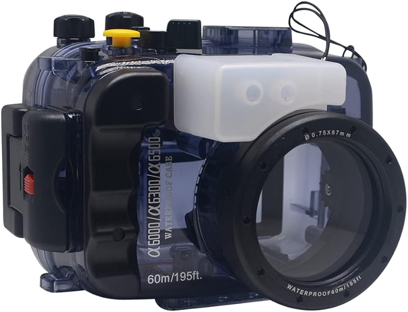 40m/130ft Waterproof Housing Underwater Camera Diving Case Bag for Sony A6000 A6300 A6400 A6500