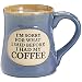 Burton & Burton I'm Sorry for What I Said Hand Painted Coffee Mug, 18 oz, Blue