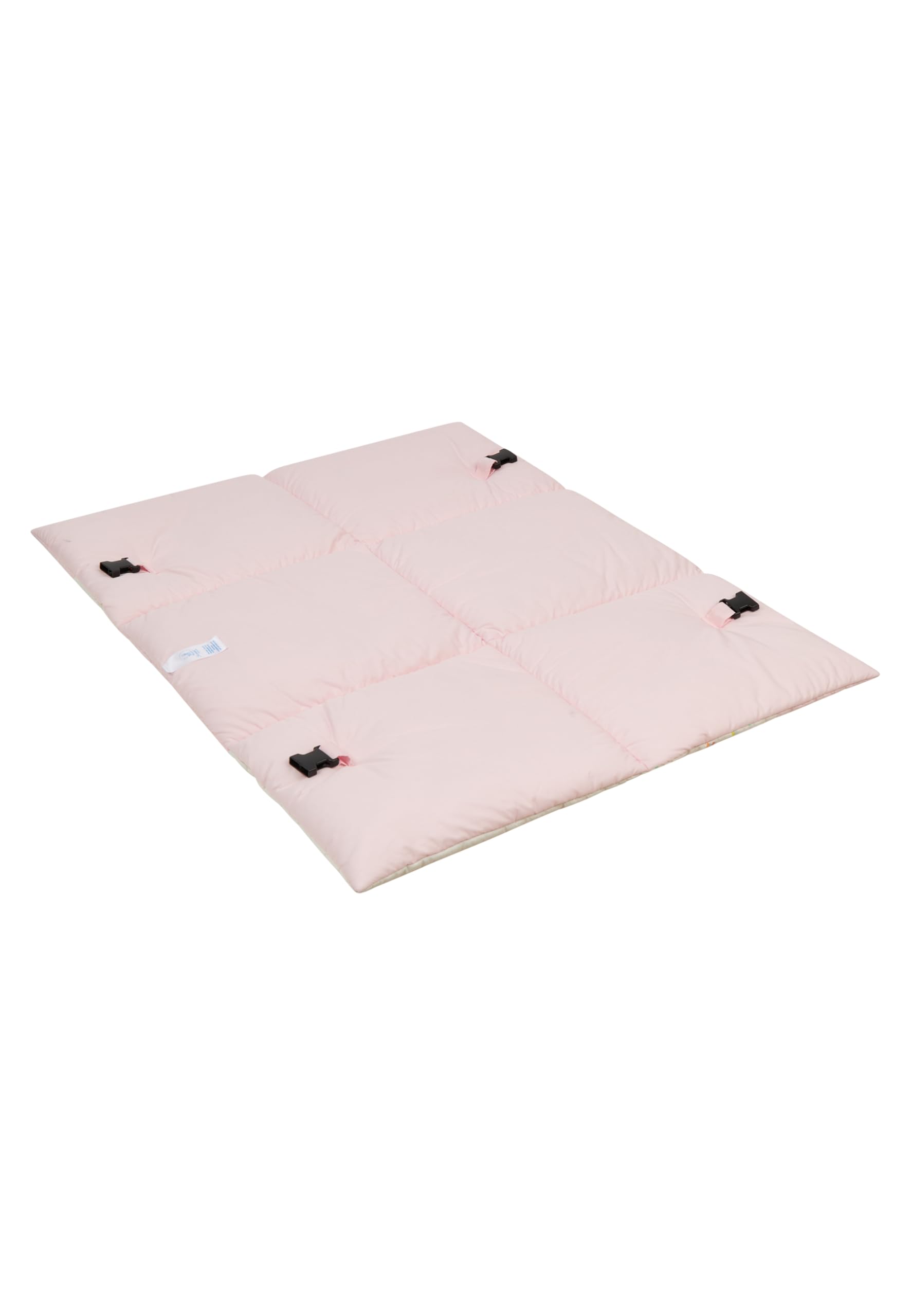 Sterntaler Spielbogen Bär Betty, Spielbogen mit Patchwork-Design, Stickmotive, Beißring, Spiegel, Rassel, Quietsche und Knisterpapier, abnehmbarer Bogen und Spielteile, wattiert, 100×80×3 cm, rosa