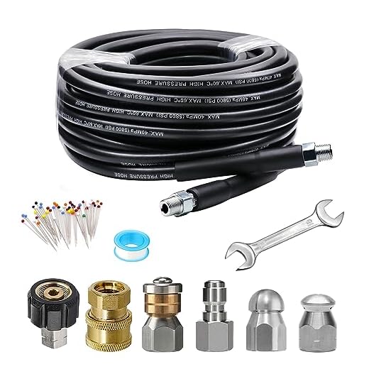 25 FT Sewer Jetter Kit for Pressure Washers