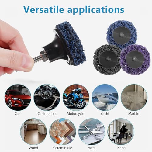 Disques abrasifs pour meuleuse angle UKCOCO platine de ponçage multi-surfaces - 6