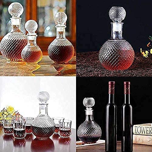 ezalla Whiskey Decanter for Scotch Liquor Bourbon or Wine and Whiskey [1000 Ml.Whiskey Carafe - 1 4