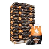 Heizfuxx Grillbriketts – Hochwertige Holzkohlebriketts für langanhaltende Glut & konstante Hitze – Ideal für Grill & Smoker – 1 Paket (3 x 5 kg / 15 kg)