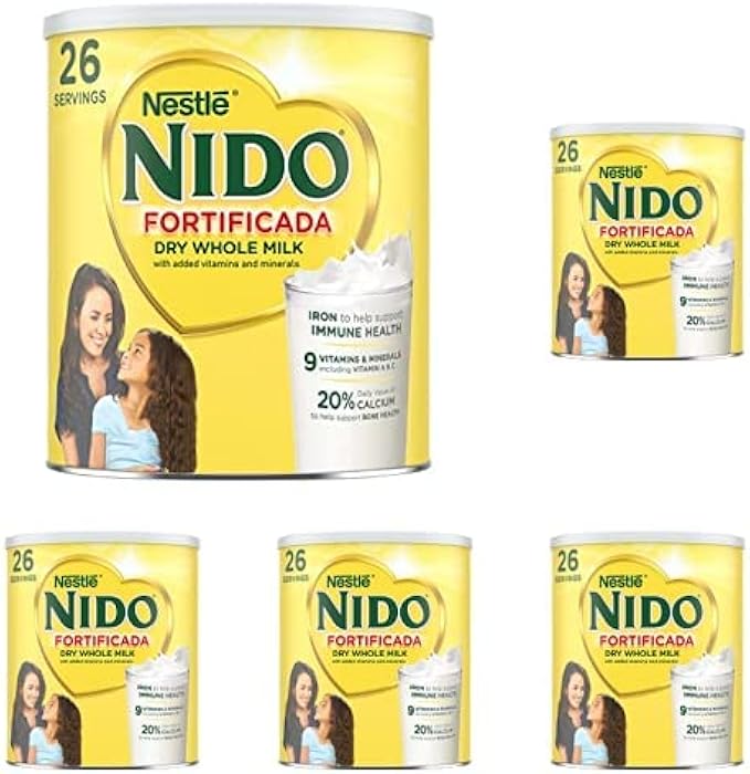 NIDO Full Crm MilkPwdrFortified12x800gUS (Pack of 5)