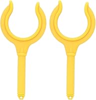 Vista 1 de Milltrip 2 unids Boat Oar Lock Fishing Rod Holder Soporte Marine Rubber Dinghy Accesorios (Amarillo)