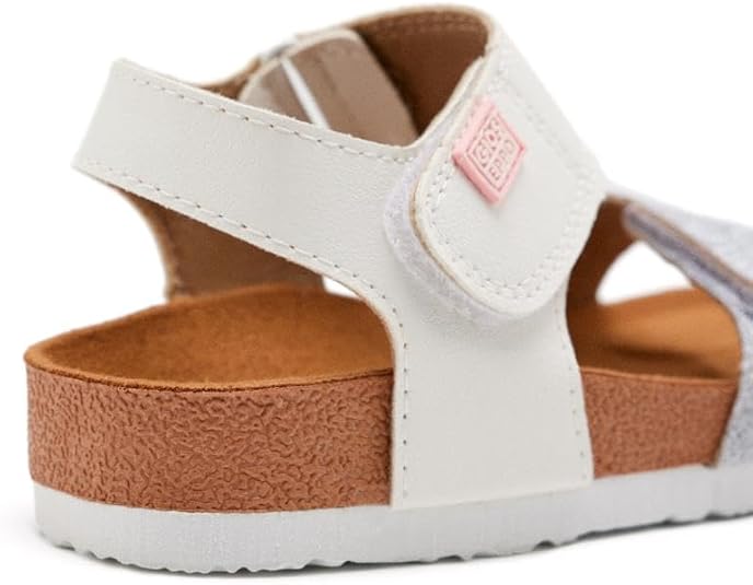 GIOSEPPO Meisjes Jabbeke Peeptoe Sandalen, Zilver Plata Plata, 33 EU