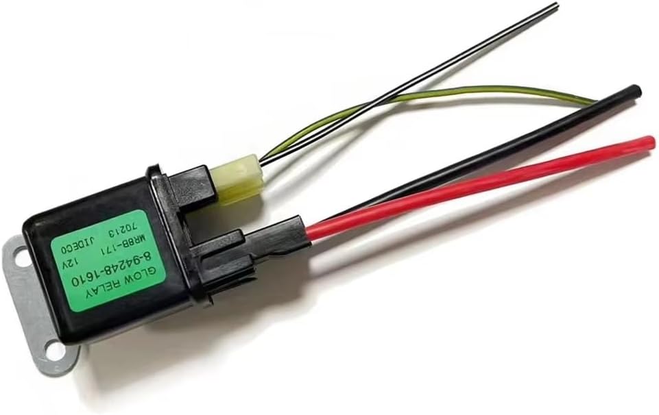 Heater Plug 8942481610 For Isuzu For ZAXIS27U ZAXIS50U ZAXIS40U Preheating Relay Glow Plug (Relay and Wire)