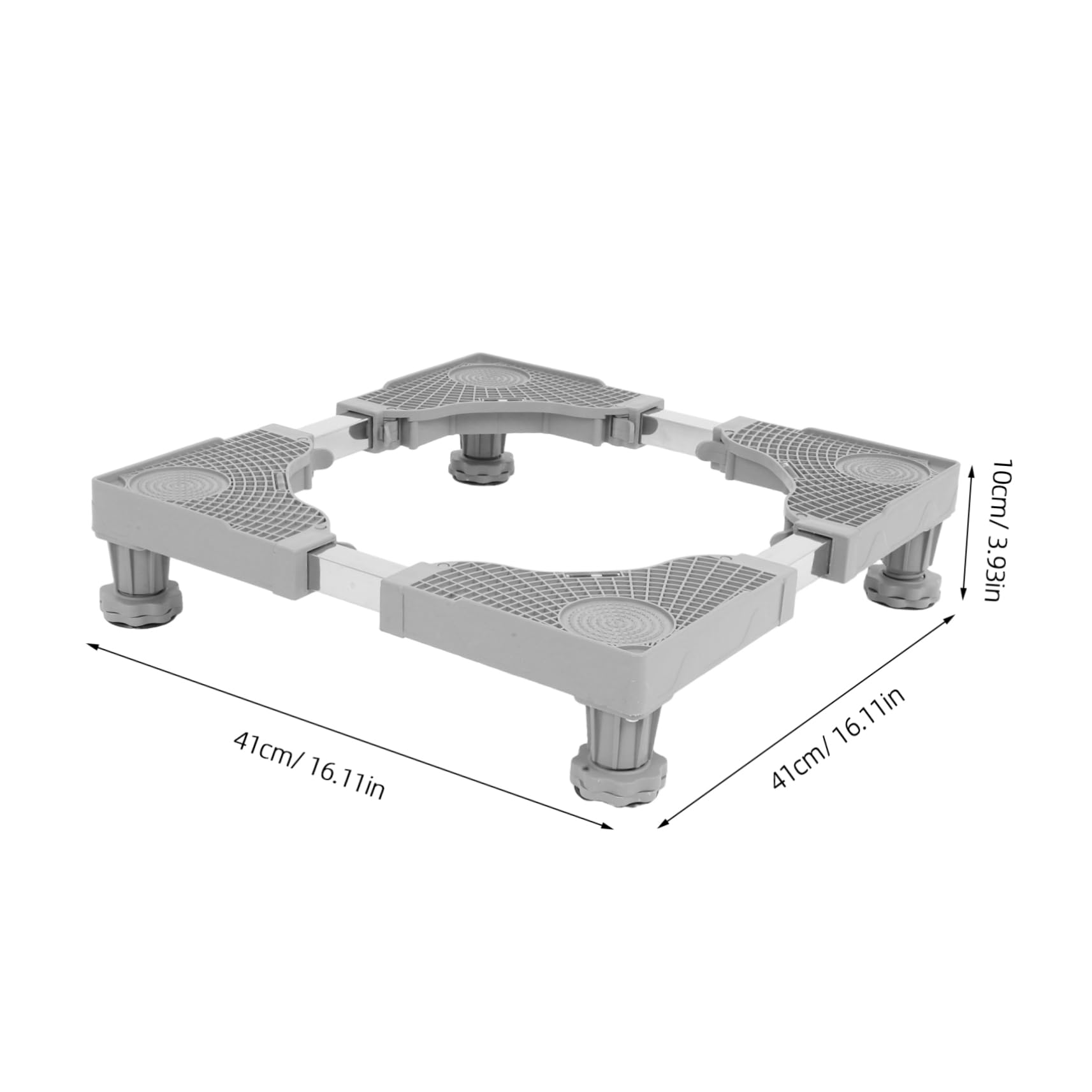 Amosfun Base Lavadora Ajustable Soporte Antivibración Pedestal Para Refrigerador