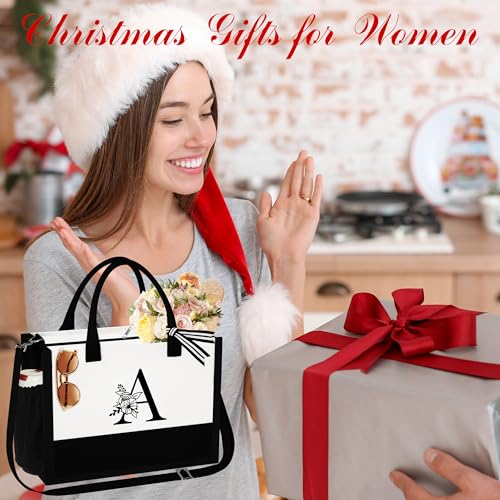 YOOLIFE-Initial-Beach-Tote-Bag-Canvas-Letter-M-Tote-Bag-Birthday-Gifts-for-Women-Personalized-Women-Gifts-Teacher-Gifts-for-Women-Mom-Friend-Bridesmaid-Bride-Gifts-Wedding-Gifts-Bridal-Shower-Gifts