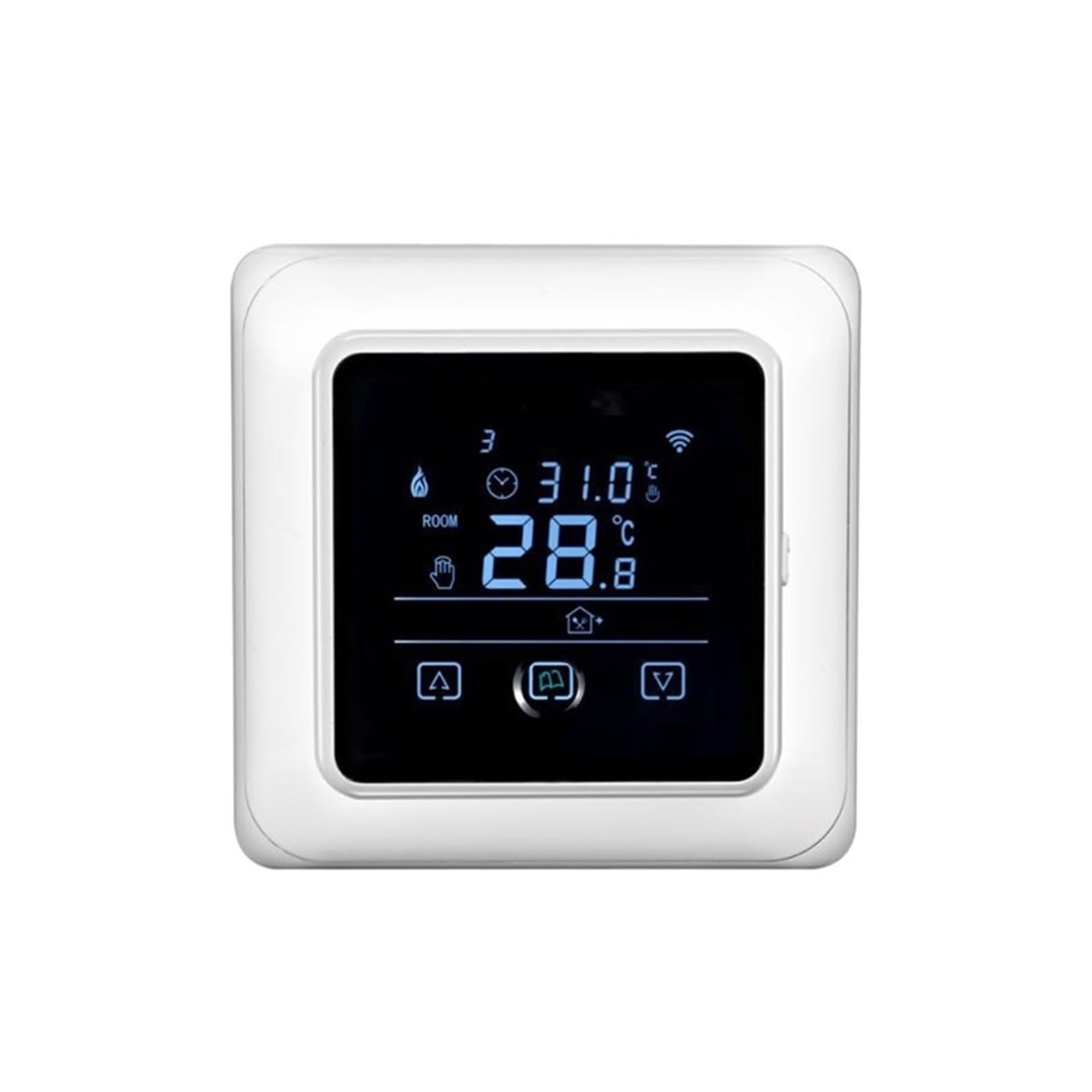 Temperature Controller, Tuya Smart Thermostat, 16A LCD Touch Screen Remote Electric Floor Heating Temperature Controller