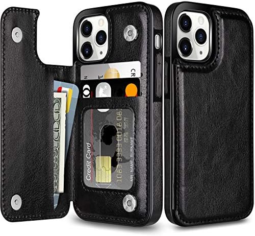 Iphone 11 Pro Hülle Mit Kartenfach Coolden Handyhülle für iPhone 11 Pro Hülle Premium Klappbar Leder Hülle
