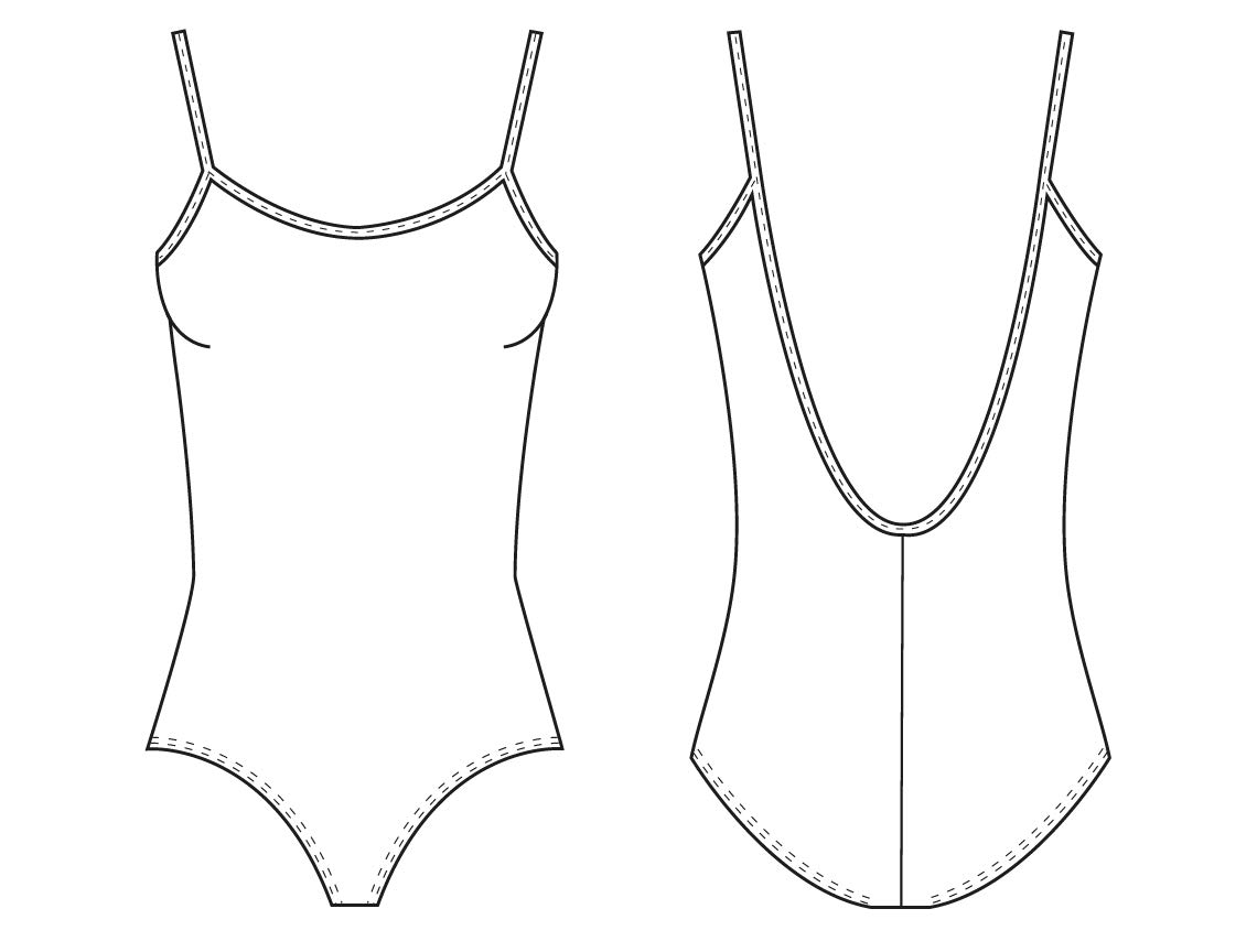 Bloch Dance Women's Sissone V-Back Camisole Leotard, Black, Medium