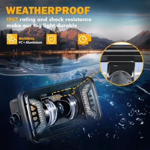 Faros antiniebla LED delanteros DRL luces de carretera intermitentes F150 2015-2020 5
