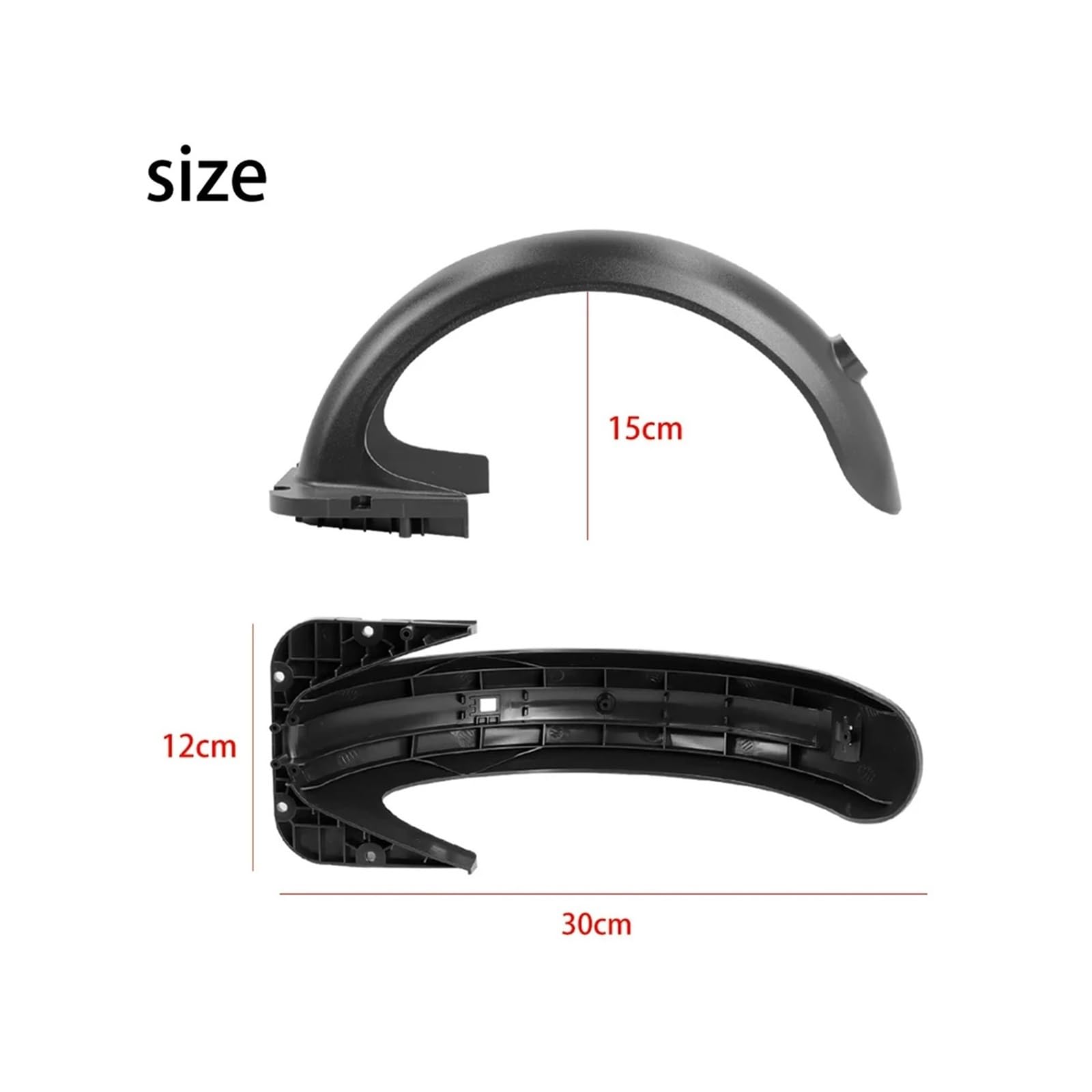 6pcs Electric Scooter Rear Mudguard,Fit For Ninebot, Max G30 Accessories Water Baffle Rear Shield Tyre Splash Guard Fenders Dekoracyjna pokrywa błotnika do hulajnogi elektryc(3pc)