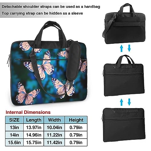 Maletín para portátil 15.6 pulg con diseño de mariposas miniatura 3