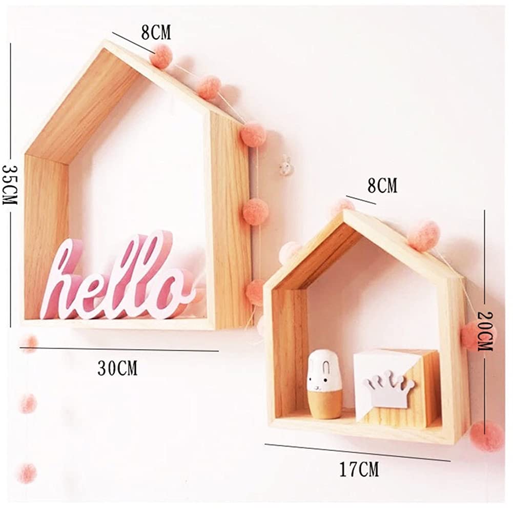 Amazon｜ウォールシェルフ 壁掛け棚 飾り棚 木製 DIY収納 インテリア