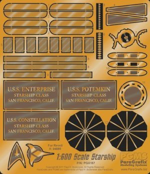 Star Trek 1: 600 báscula Uss Enterprise nave Revell Kit Modelo photoetch Set por vcshobbies