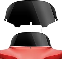 Vista 13 de Amazicha Deflector de viento de 7 pulgadas para parabrisas de murciélago con tinte de humo 96-13 compatible con Harley Davidson Touring Electra